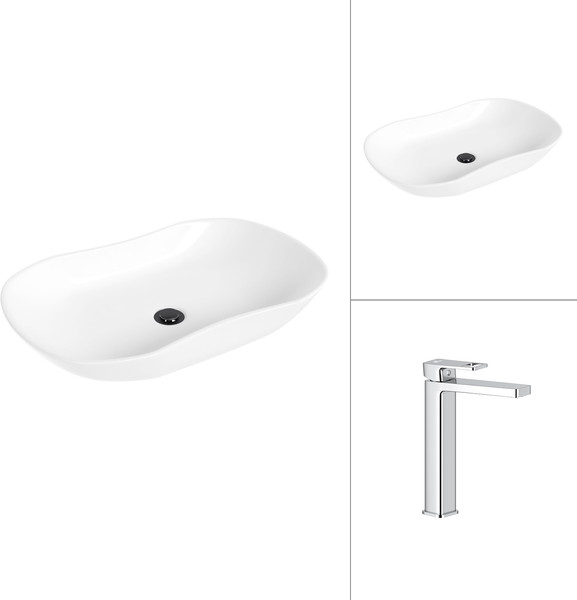 Умывальник со смесителем Lauter 21570 + Cascade 21СК0655C - фото