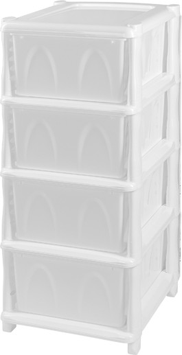 Комод пластиковый El Casa Классика 4-х секционный / 640037