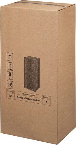 Комод пластиковый El Casa Elegance 4-х секционный / 640542