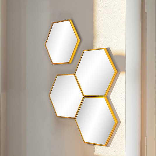 Комплект зеркал декоративных El Casa Соты / 471378 - фото