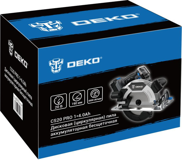 Дисковая пила Deko CS20 PRO / 084-1157
