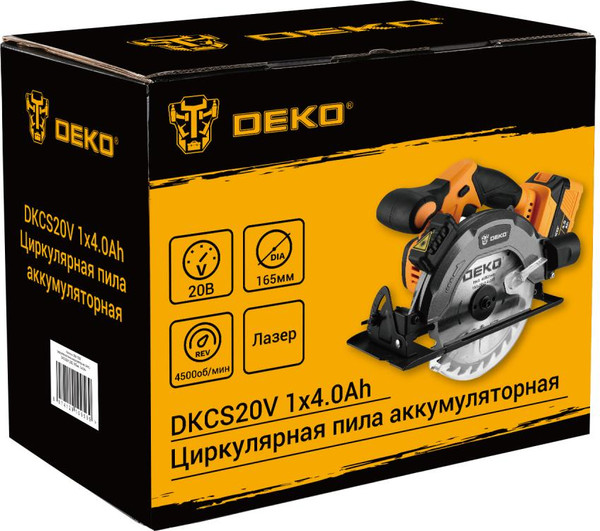 Дисковая пила Deko DKCS20V / 084-1039