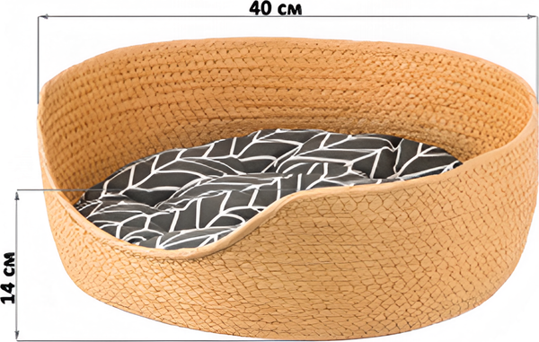 Лежанка для животных El Casa С подушкой / 290178