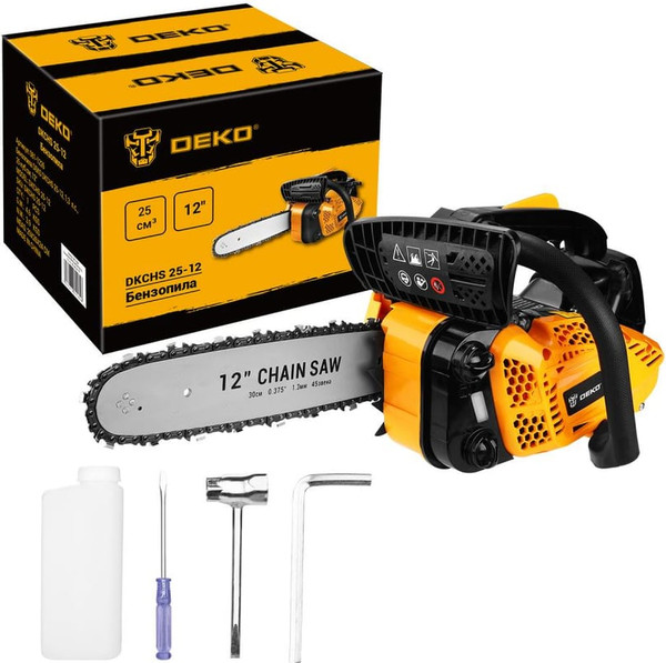 Бензопила цепная Deko DKCHS 25-12 / 081-1226 - фото