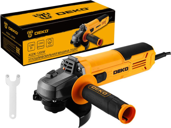 Угловая шлифовальная машина Deko AGDK-1200W / 084-1077
