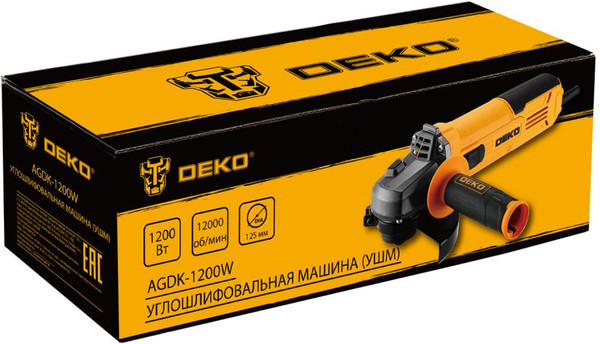 Угловая шлифовальная машина Deko AGDK-1200W / 084-1077