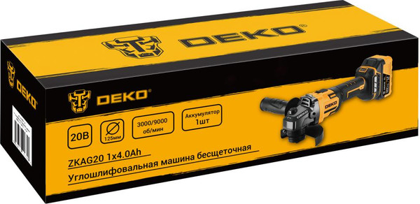 Угловая шлифовальная машина Deko ZKAG20 / 084-1044