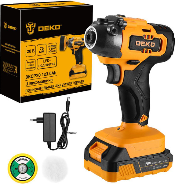 Полировальная машина Deko DKCP20 / 086-1007 - фото