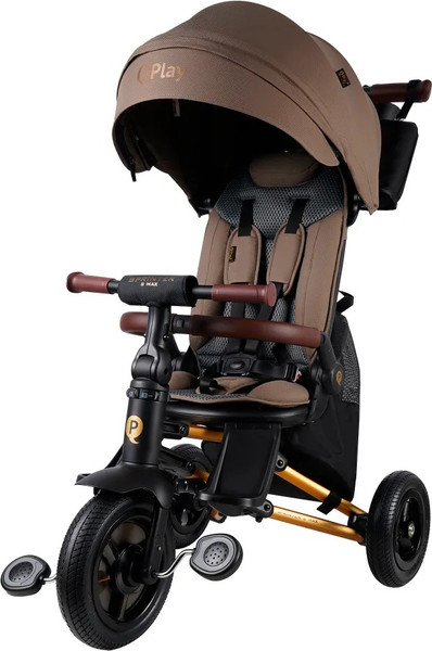 Трехколесный велосипед с ручкой QPlay S702 Sprinter S Max Brown