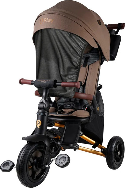 Трехколесный велосипед с ручкой QPlay S702 Sprinter S Max Brown