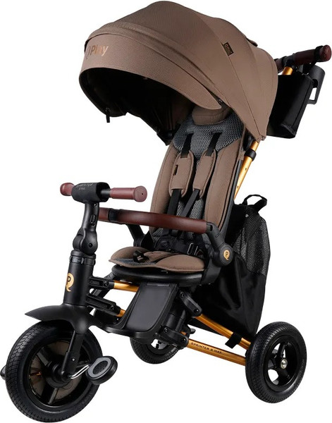 Трехколесный велосипед с ручкой QPlay S702 Sprinter S Max Brown