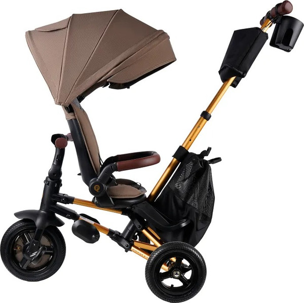 Трехколесный велосипед с ручкой QPlay S702 Sprinter S Max Brown