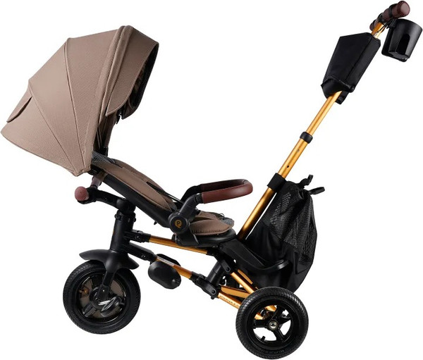 Трехколесный велосипед с ручкой QPlay S702 Sprinter S Max Brown