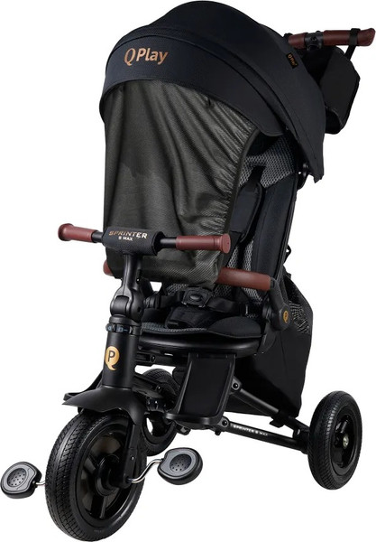 Трехколесный велосипед с ручкой QPlay S702 Sprinter S Max Black