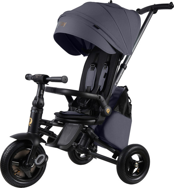 Трехколесный велосипед с ручкой QPlay S702 Rider Max Grey - фото