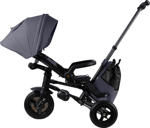Трехколесный велосипед с ручкой QPlay S702 Rider Max Grey