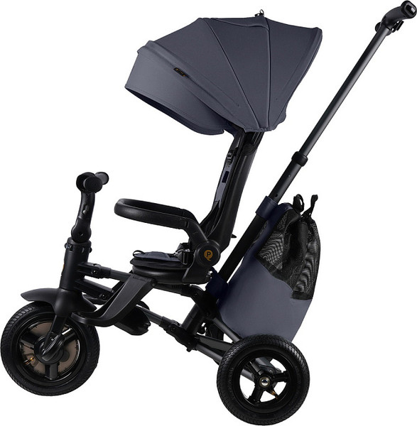 Трехколесный велосипед с ручкой QPlay S702 Rider Max Grey