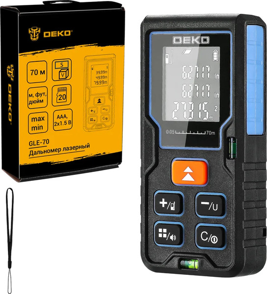 Лазерный дальномер Deko GLE-70 / 080-3600