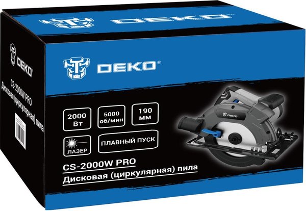 Дисковая пила Deko CS-2000W PRO / 084-1152