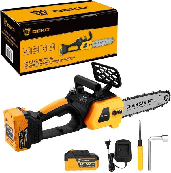 Пила цепная аккумуляторная Deko DKCHS 20 / 086-2000 - фото