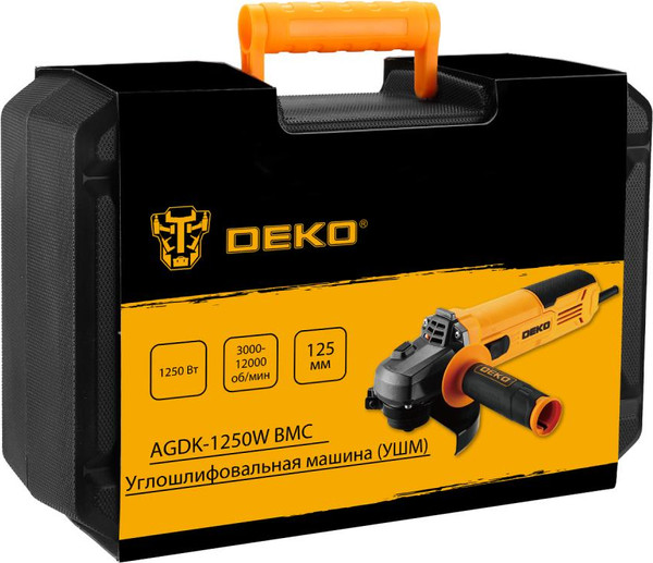 Угловая шлифовальная машина Deko AGDK-1250W / 084-1078