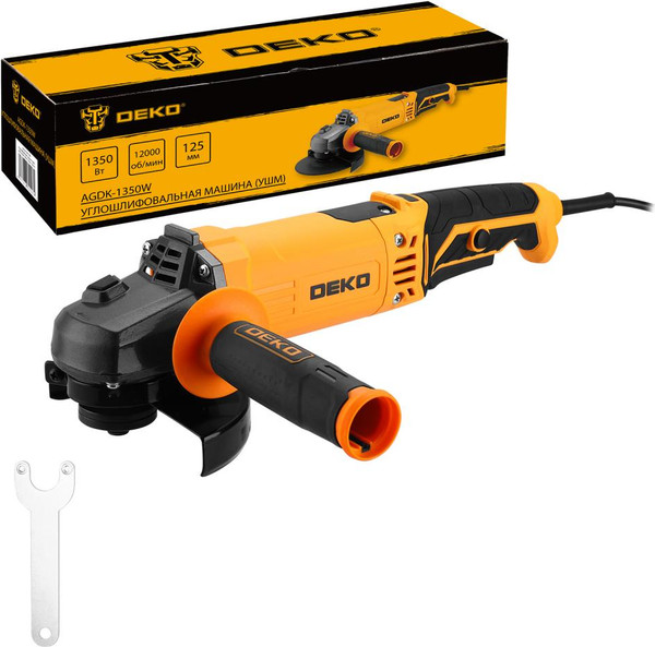 Угловая шлифовальная машина Deko AGDK-1350W / 084-1080 - фото