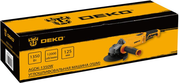 Угловая шлифовальная машина Deko AGDK-1350W / 084-1080