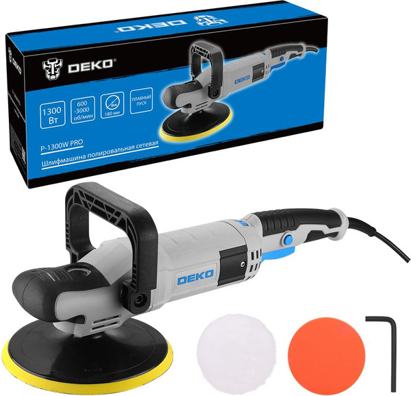 Полировальная машина Deko P-1300W PRO / 084-1099 - фото
