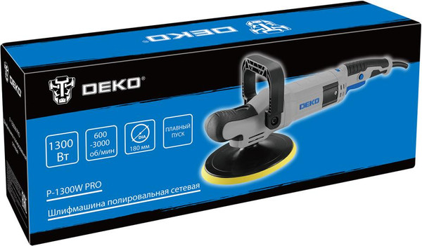 Полировальная машина Deko P-1300W PRO / 084-1099
