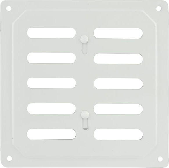 Решетка вентиляционная Нора-М 160x160 с заслонкой / 6612 - фото