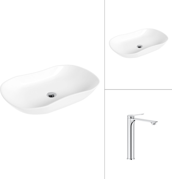 Умывальник со смесителем Lauter 21570 + Rio 21AM12672 - фото
