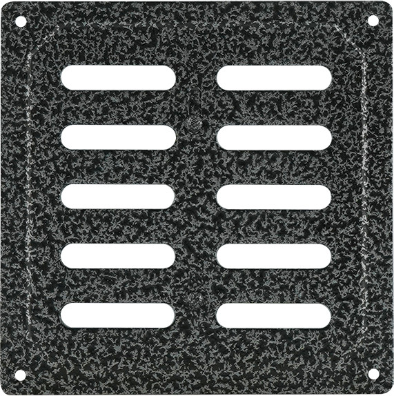 Решетка вентиляционная Нора-М 160x160 с заслонкой / 19365 - фото