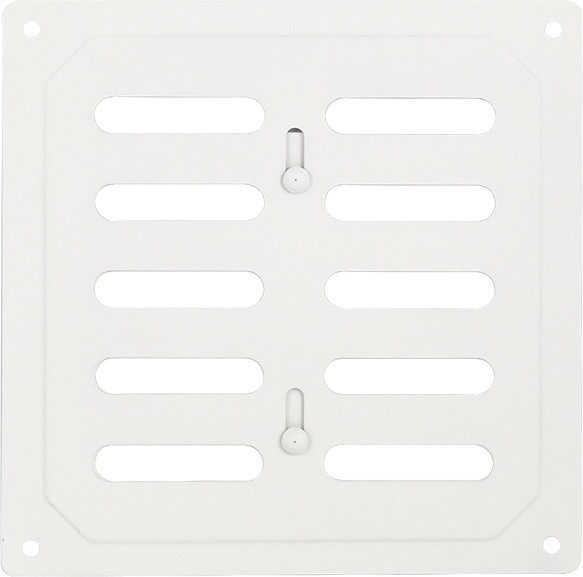 Решетка вентиляционная Нора-М 160x160 с заслонкой / 19367 - фото