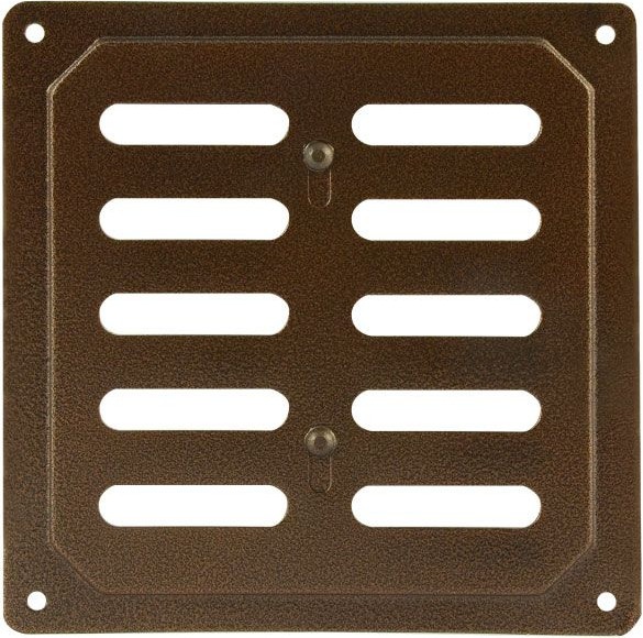 Решетка вентиляционная Нора-М 160x160 с заслонкой / 6613 - фото