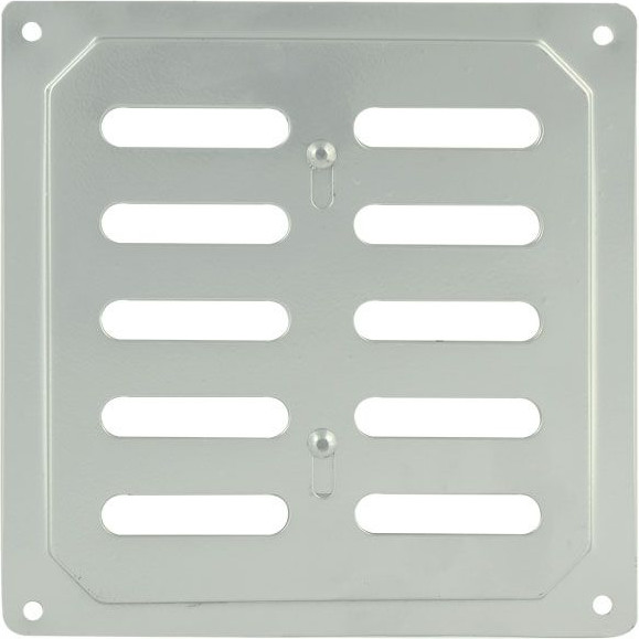 Решетка вентиляционная Нора-М 160x160 с заслонкой / 7009 - фото