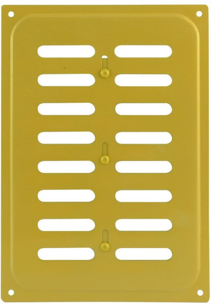 Решетка вентиляционная Нора-М 165x240 с заслонкой / 4848 - фото