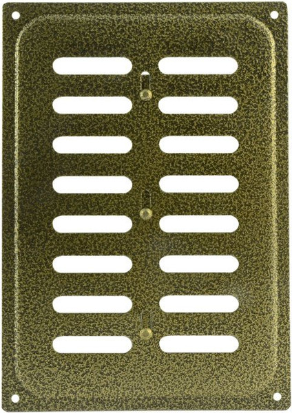 Решетка вентиляционная Нора-М 165x240 с заслонкой / 4846 - фото