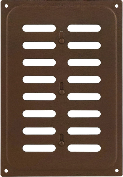 Решетка вентиляционная Нора-М 165x240 с заслонкой / 19373 - фото