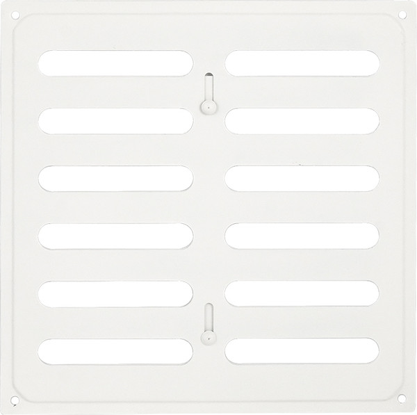 Решетка вентиляционная Нора-М 200x200 с заслонкой / 19377 - фото