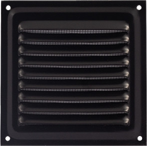 Решетка вентиляционная Нора-М 100x100 с сеткой / 18325 - фото