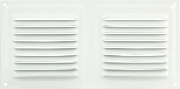 Решетка вентиляционная Нора-М 100x200 с сеткой / 7214 - фото