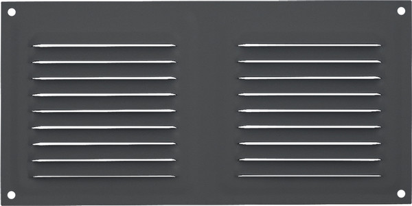 Решетка вентиляционная Нора-М 100x200 с сеткой / 20174 - фото