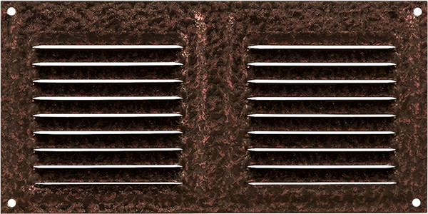 Решетка вентиляционная Нора-М 100x200 с сеткой / 19386 - фото