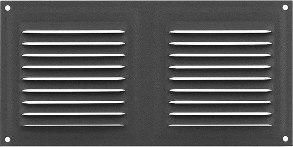 Решетка вентиляционная Нора-М 100x200 с сеткой / 19389 - фото