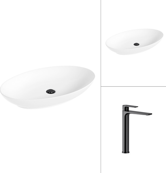 Умывальник со смесителем Lauter 21571 + Reef 21CK8678BS - фото