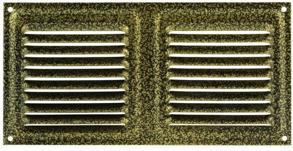 Решетка вентиляционная Нора-М 100x200 с сеткой / 7215 - фото