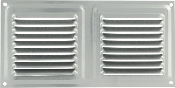 Решетка вентиляционная Нора-М 100x200 с сеткой / 7218 - фото