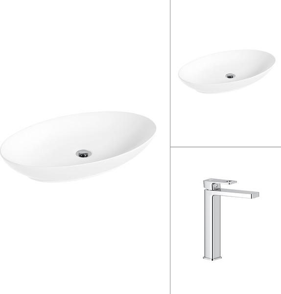 Умывальник со смесителем Lauter 21571 + Cascade 21СК0655C - фото