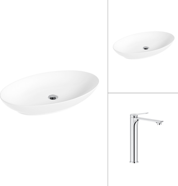 Умывальник со смесителем Lauter 21571 + Rio 21AM12672 - фото