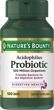 Пищевая добавка Nature's Bounty Ацидофилус пробиотик - фото